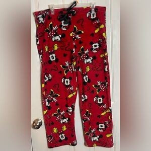 Women’s Disney Red Mickey Mouse Pajama Pants